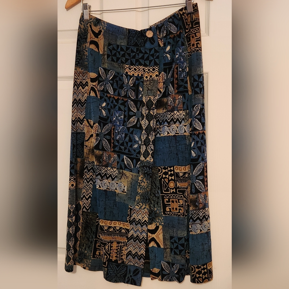 ColdWater Creek, Skirt, elastic band waist, waist to Hem 30in., Size PL